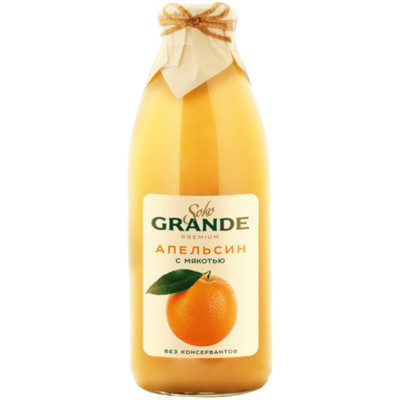 Сок Soko Grande Premium апельсин с мякотью, 750мл