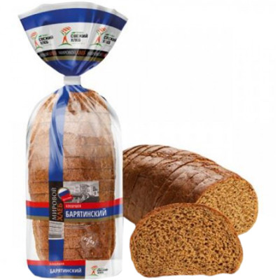 Хлеб Проект Свежий Хлеб Барятинский подовый нарезка, 400г