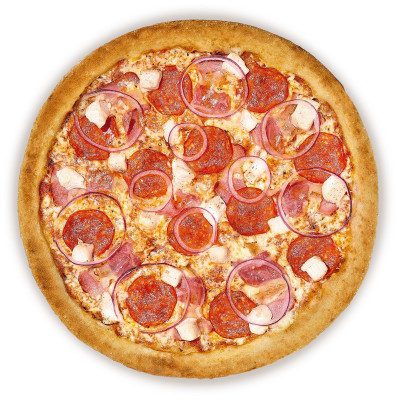 Пицца Мясная «Много лосося», 325г