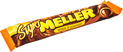 Ирис Meller Super в молочном шоколаде с шоколадной начинкой, 36г