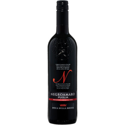 Вино Duca della Rocca Negroamaro красное полусухое, 750мл