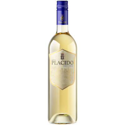 Вино Placido Pinot Grigio белое сухое 11-13%, 750мл