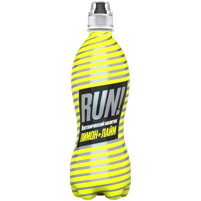 Напиток изотонический безалкогольный Run лимон-лайм негазированный, 500мл