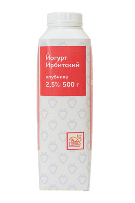Йогурт Ирбитский клубника 2.5%, 500мл