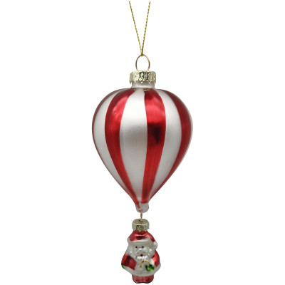 Украшение ёлочное Санта на воздушном шаре Home Story