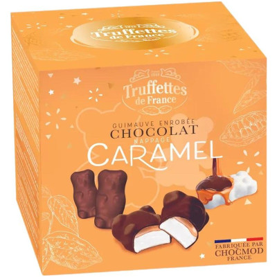 Зефир Truffettes De France покрытый горьким шоколадом со сливочной карамелью, 170г