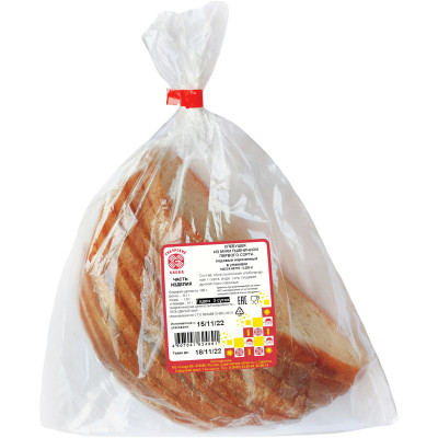 Хлебушек Сокурские Хлеба подовый нарезанный из пшеничной муки, 225г