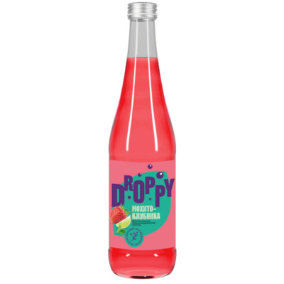 Напиток газированный Droppy Мохито-клубника безалкогольный, 500мл