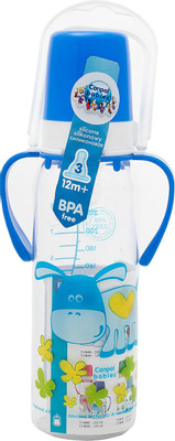 Бутылочка для кормления Canpol Babies с ручками и крышкой, 250мл