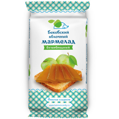 Мармелад Бековский яблочный бутербродный, 270г