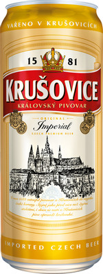 Пиво Krusovice Империал светлое 5%, 500мл