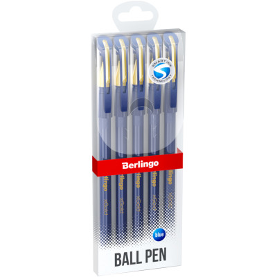 Ручка Berlingo xGold шариковая 0,7мм, 5шт