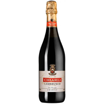 Вино Chiarli Lambrusco dell'Emilia Rosso игристое красное полусладкое 7.5%, 750мл