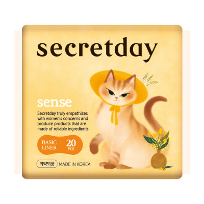 Прокладки ежедневные Secret Day Sense ультратонкие 15.5см, 20шт