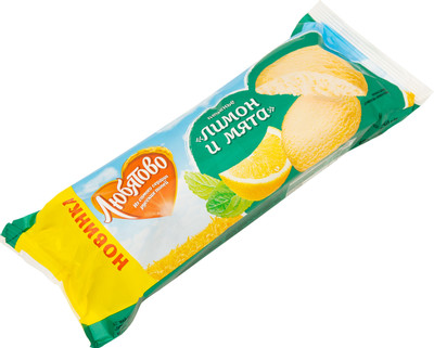 Печенье Любятово сдобное лимон-мята, 250г