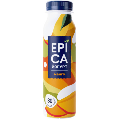 Йогурт Epica питьевой манго 2.5%, 260мл