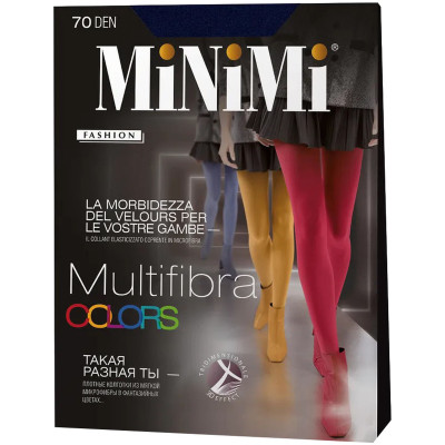 Колготки Minimi Multifibra Colors 70 Blu Scuro Jeans Mora 2