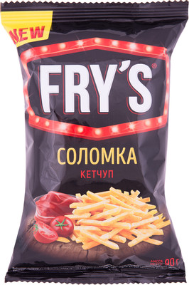 Чипсы картофельные соломкой Frys со вкусом кетчупа, 90г