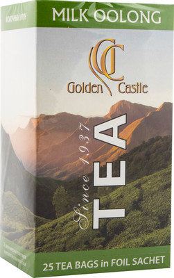 Чай Golden Castle Молочный улун зелёный китайский в пакетиках, 25х1.8г
