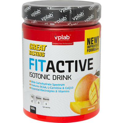 Изотоник Vplab FitActive со вкусом манго питьевой, 500г