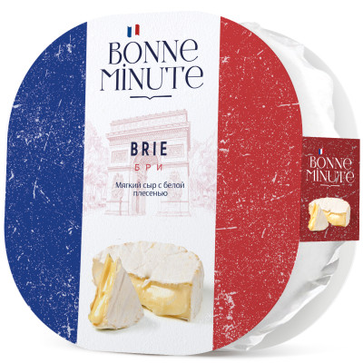 Сыр Bonne Minute Бри с белой плесенью мягкий 60%, 125г