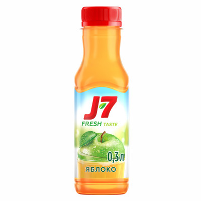 Сок J7 Fresh Taste Яблочный осветленный, 300мл