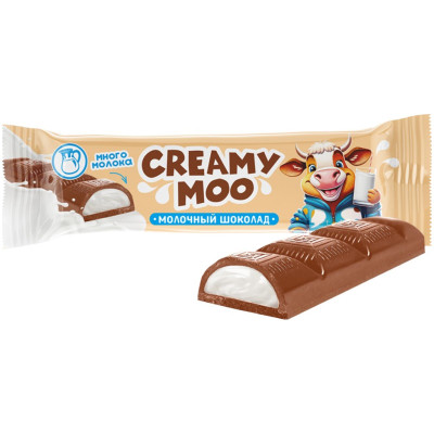 Шоколад Невский кондитер Creamy Moo с молочной начинкой, 45г