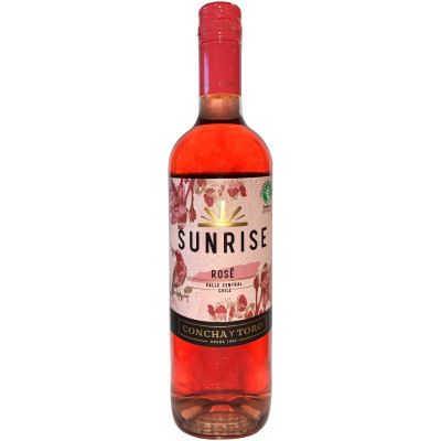 Вино Concha y Toro Sunrise Rose розовое полусухое 12%, 750мл