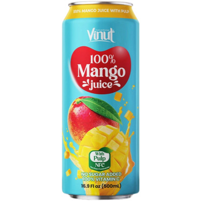 Сок Vinut манго с мякотью 100%, 500мл