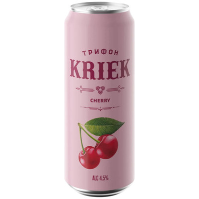 Пивной напиток Трифон Kriek 4.5%, 450мл