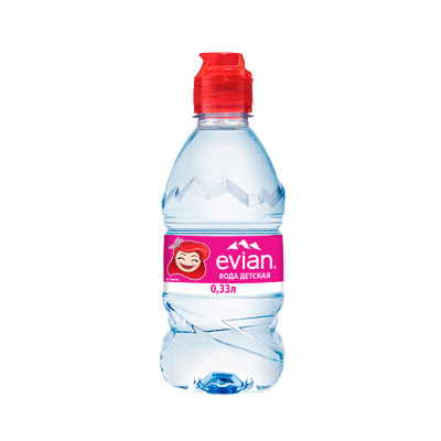 Вода Evian питьевая негазированная, 330мл