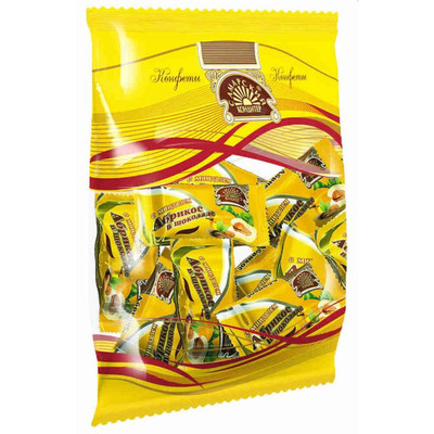 Конфеты Самарский Кондитер Абрикос в шоколаде с миндалем, 200г