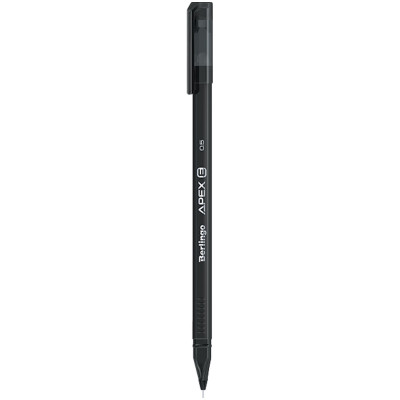 Ручка гелевая Berlingo Apex E стираемая трёхгранная чёрная, 0.5мм