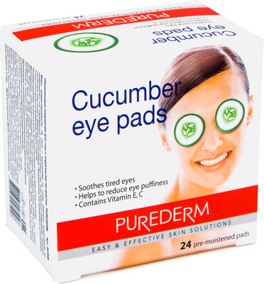Подушечки для глаз Purederm с огуречным экстрактом, 24шт