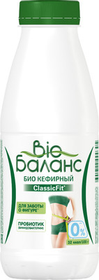 Биопродукт Bio Баланс кефирный 0%, 430мл