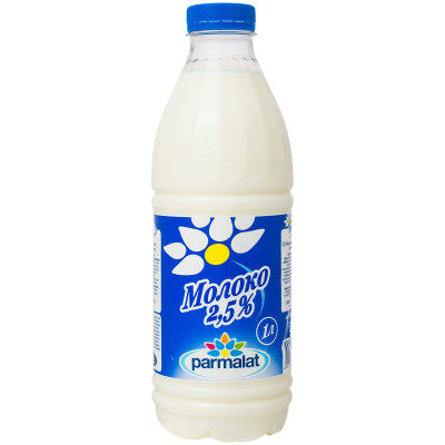 Молоко Parmalat пастеризованное 2.5%, 1л