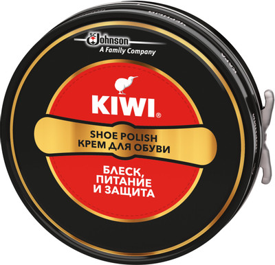 Крем для обуви Kiwi Shoe Polish чёрный классический, 50мл