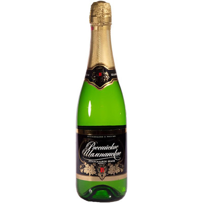 Шампанское Российское белое полусладкое, 700мл