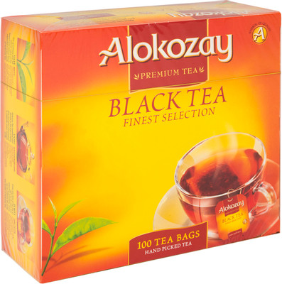 Чай Alokozay чёрный байховый в пакетиках, 100х2г