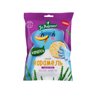 Хлебцы-мини Jr.Korner рисовые молочная карамель, 30г