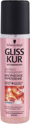 Экспресс-кондиционер Gliss Kur Магическое укрепление для ослабленных и истощённых волос, 200мл