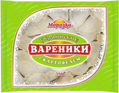 Вареники Морозко украинские с картофелем, 350г