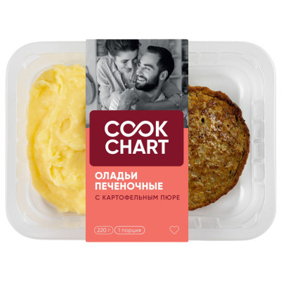 Оладьи Cook Chart печеночные с картофельным пюре, 220г