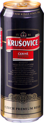 Пиво Krusovice Черне тёмное 4.1%, 450мл