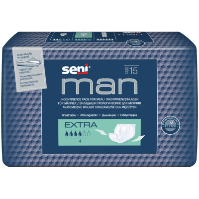Вкладыши Seni Man Extra урологические для мужчин, 15шт