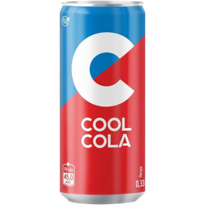 Напиток безалкогольный Cool Cola сильногазированный, 330мл