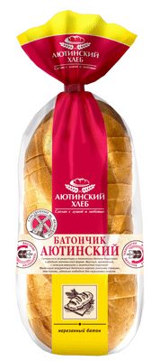 Батончик Аютинский Хлеб пшеничный нарезка высший сорт, 200г
