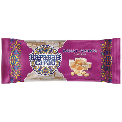 Восточные сладости Караван-Сарай Рахат-Лукум с арахисом, 300г