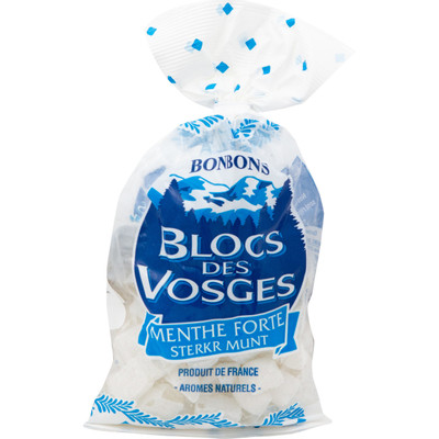 Леденцы Blocs Des Vosges со вкусом мяты, 125г