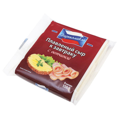 Сыр плавленый Переяславль К завтраку с ветчиной 25%, 150г